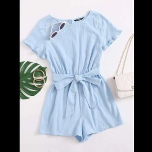 BRAND NEW Light Blue XL Romper
